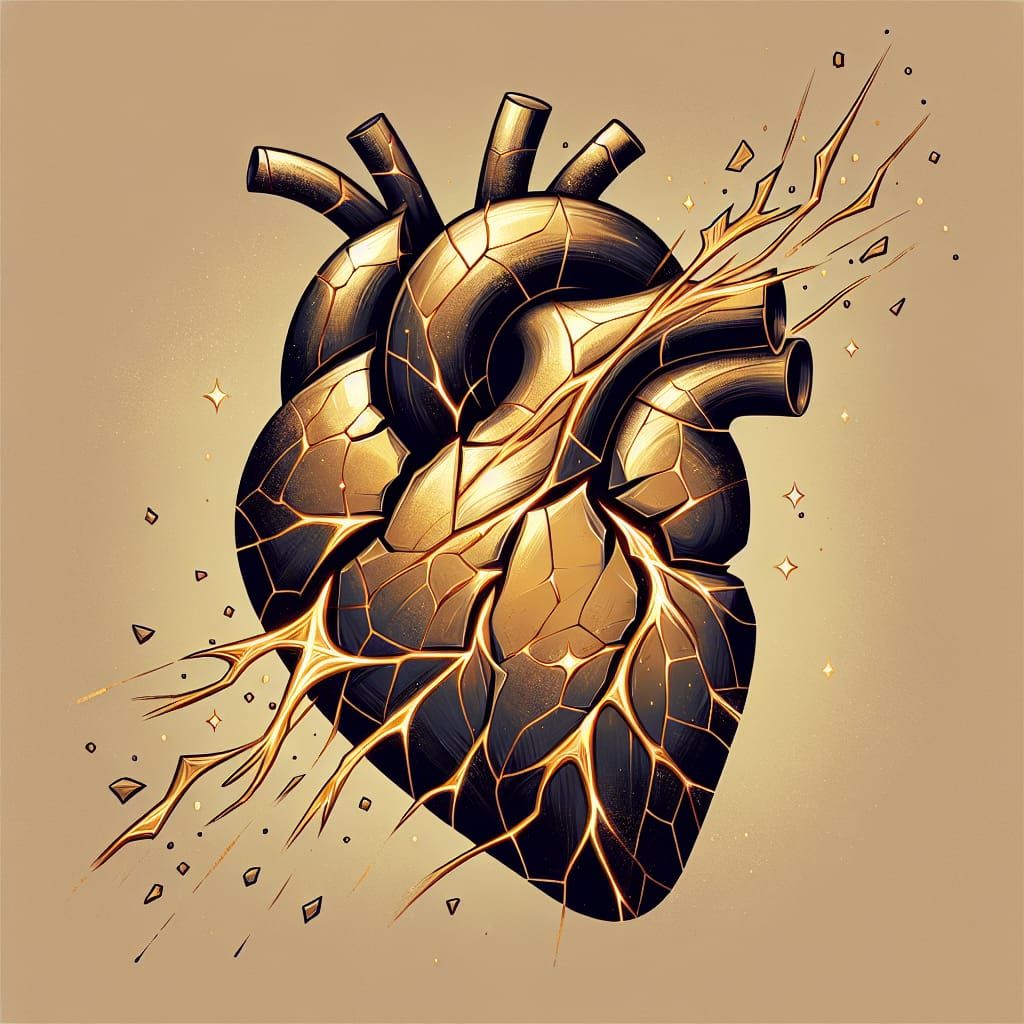 kintsugi of the human soul, heal me back together with gold