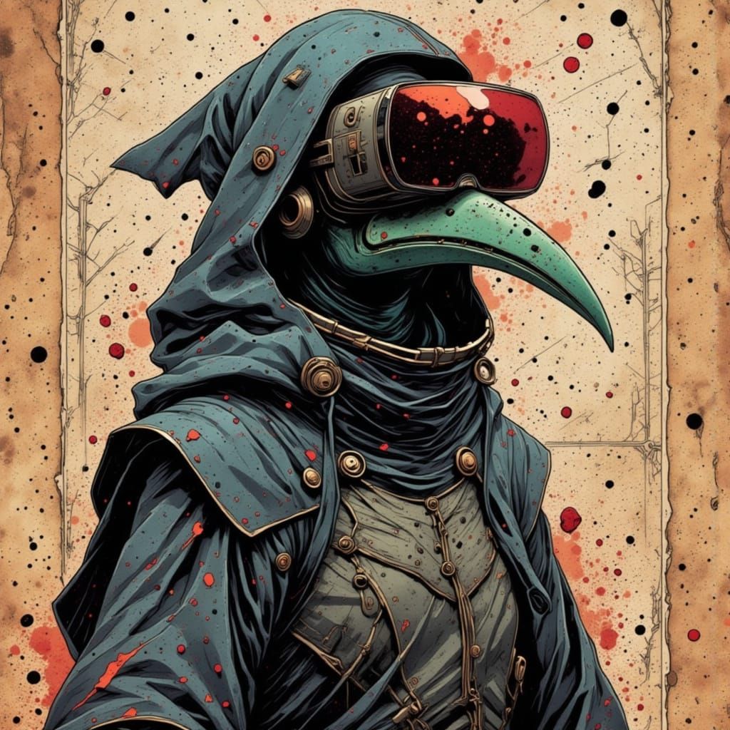 A Plague Doctor VR gaming