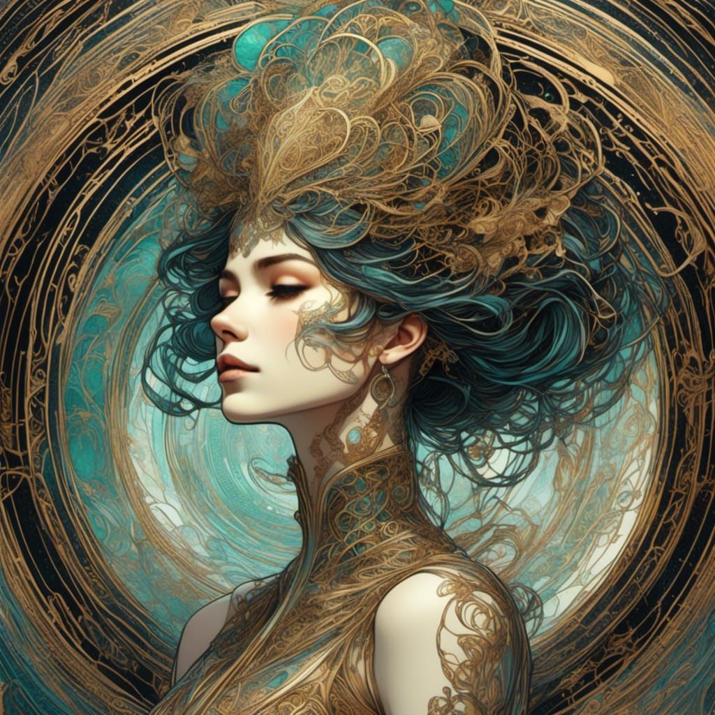 Female Figure as Central Nervous System Portrait