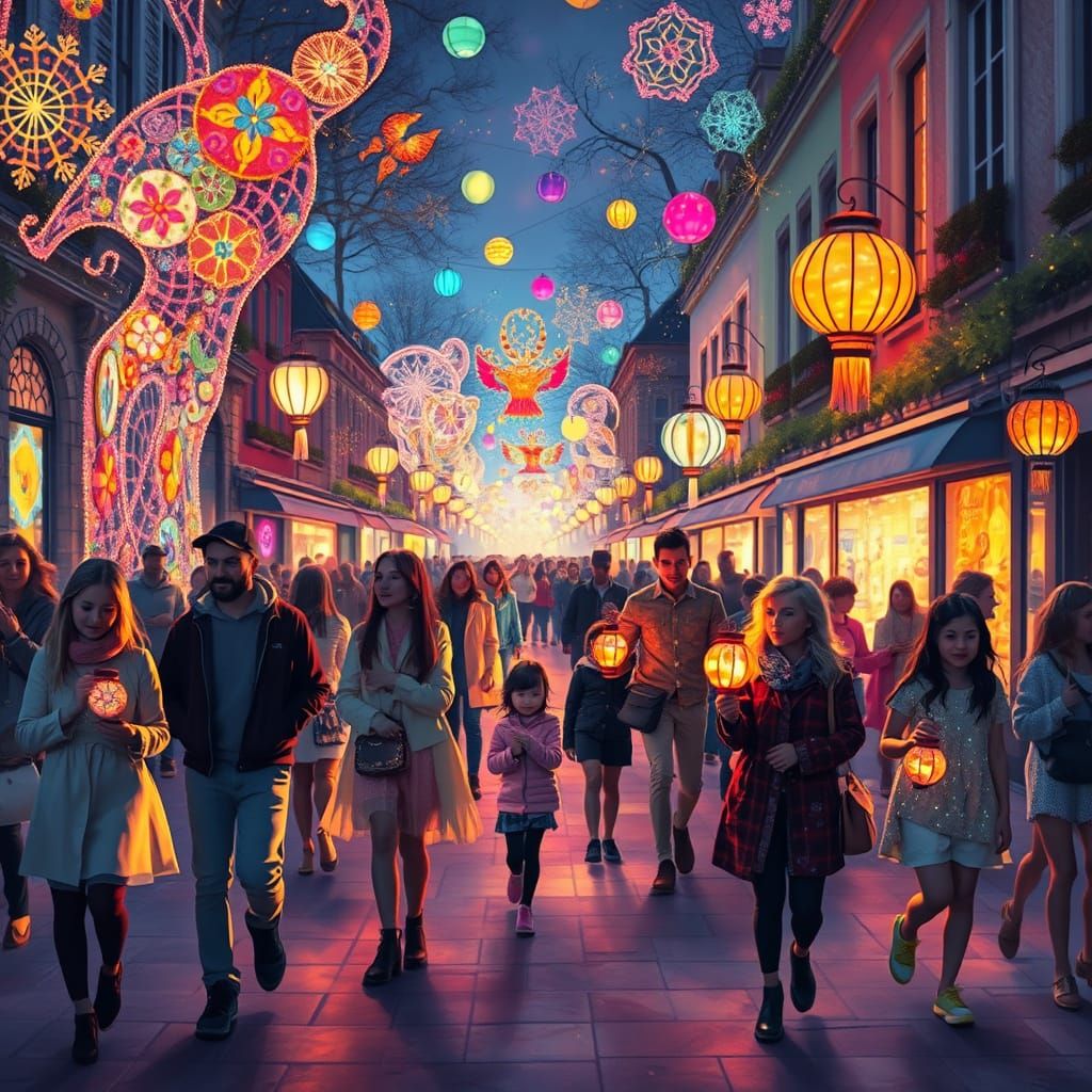 Fête des Lumières à Lyon, France: Magie en chaque rayon
