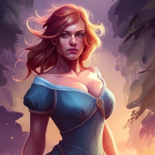 Detailed Portrait with Dynamic Lighting