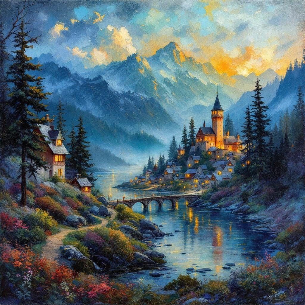Twilight over the Lake