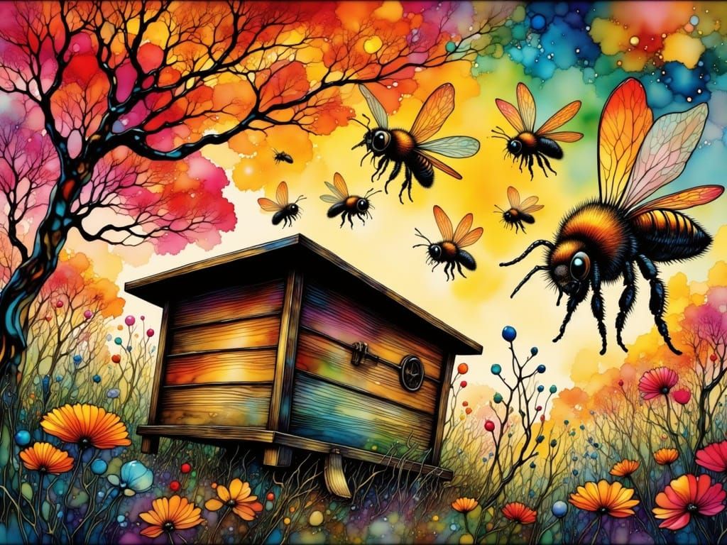 This is what the rabbit saw after he accidentally ate some mushrooms!