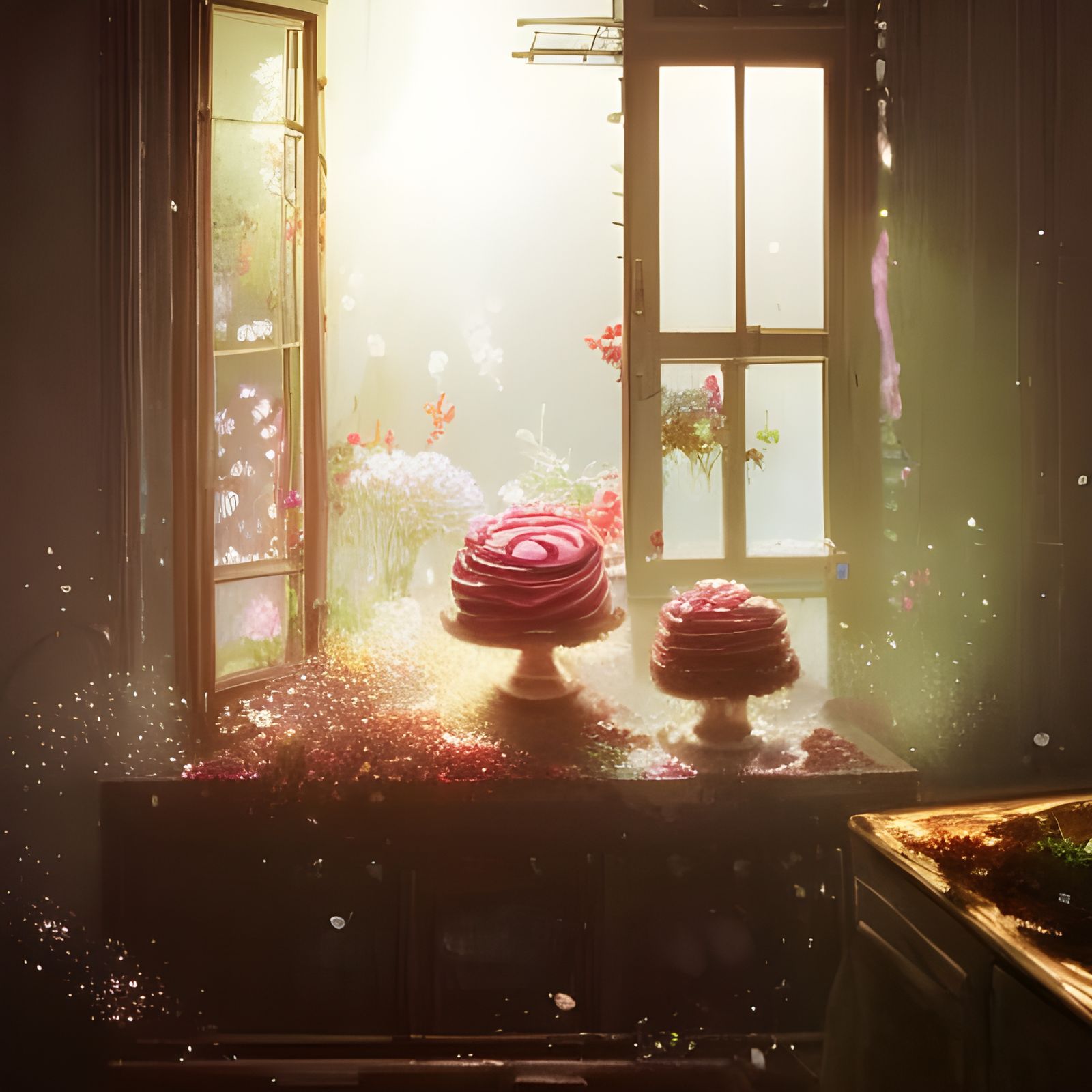 Hyperrealistic Chocolate Cakes and Desserts with Flowers