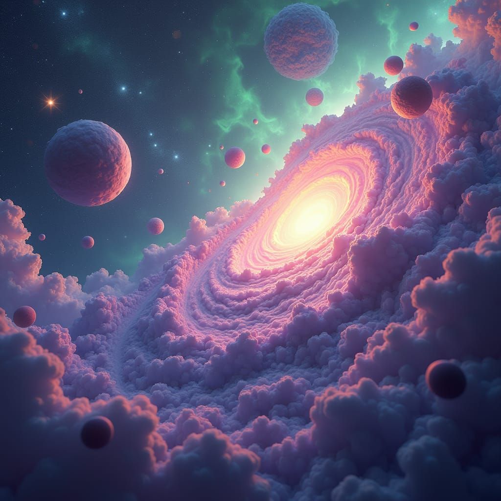 Celestial Vortex of Colliding Universes