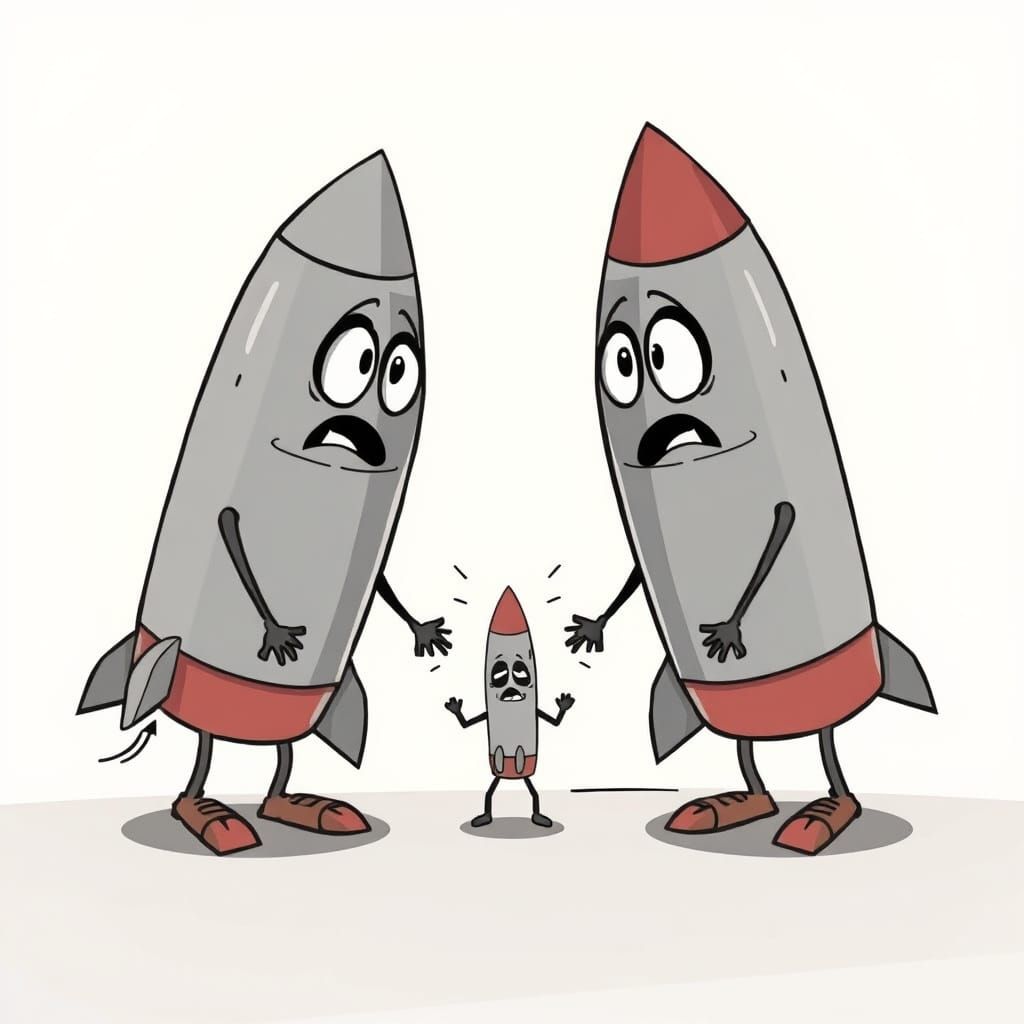 Two Angry Parent Missiles Scold Their Child