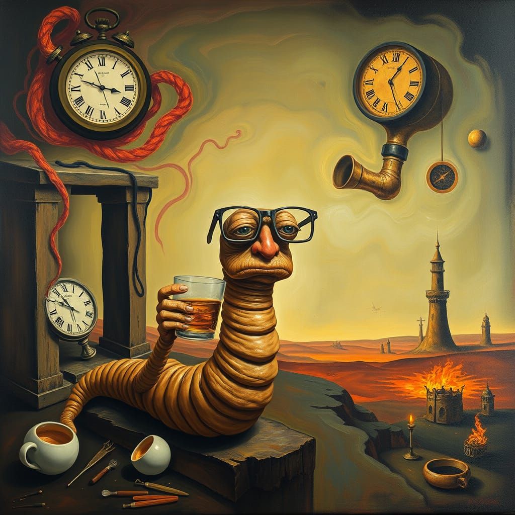 Earthworm's Surreal Plea at Hell's Gates