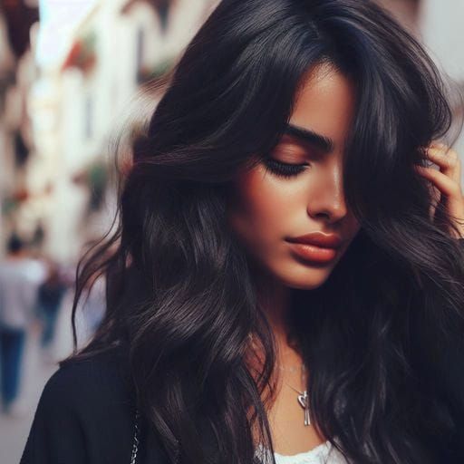 Beautiful Moroccan Woman Splash Art Portrait