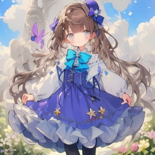 Surreal Anime Goddess in Modern Texas Attire