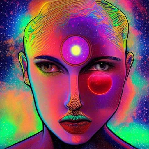 Holographic Astral Mind Illustration by Pablo Amaringo