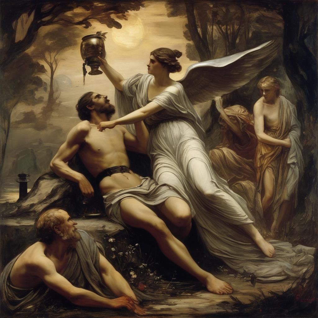 Medea at the Urn: A Classic Oil Painting