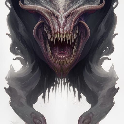 Demonic Eldritch Beast Portrait in Unreal Engine 5