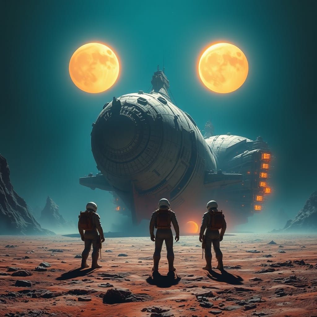 Future Explorers Discover Giant Ancient Spaceship