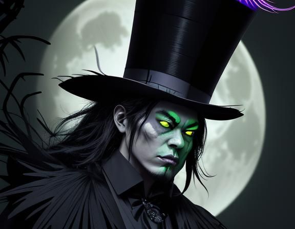 Asian Voodoo Priest in Silver Forest, Photorealistic Splash ...