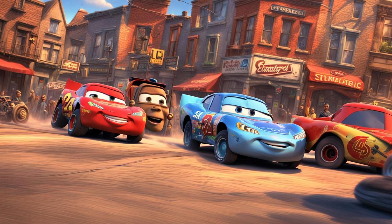 Cars Cult Scene: Cinematic 8k Film Still