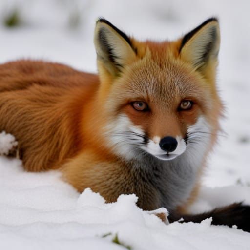Fox in the Snow: A Winter Wildlife Scene