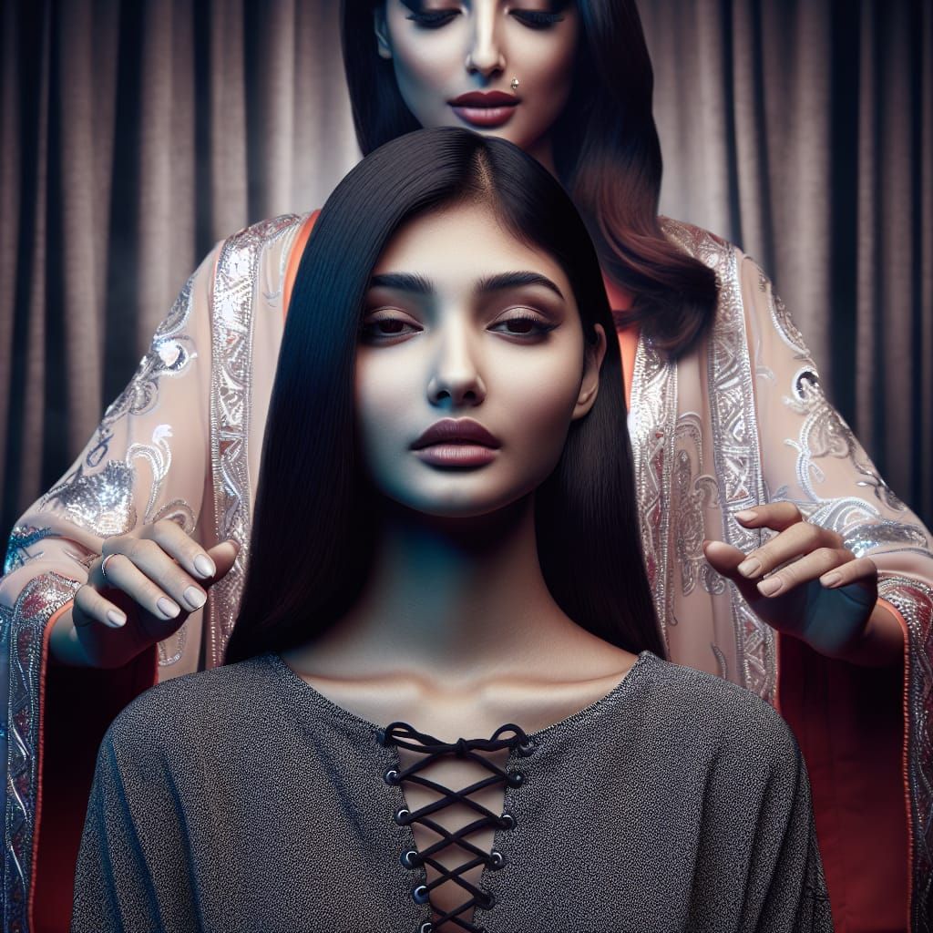 Hypnotic Stage Show with South Asian Girl