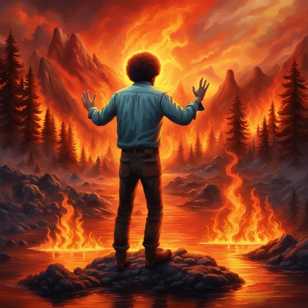 Bob Ross Navigates Hell