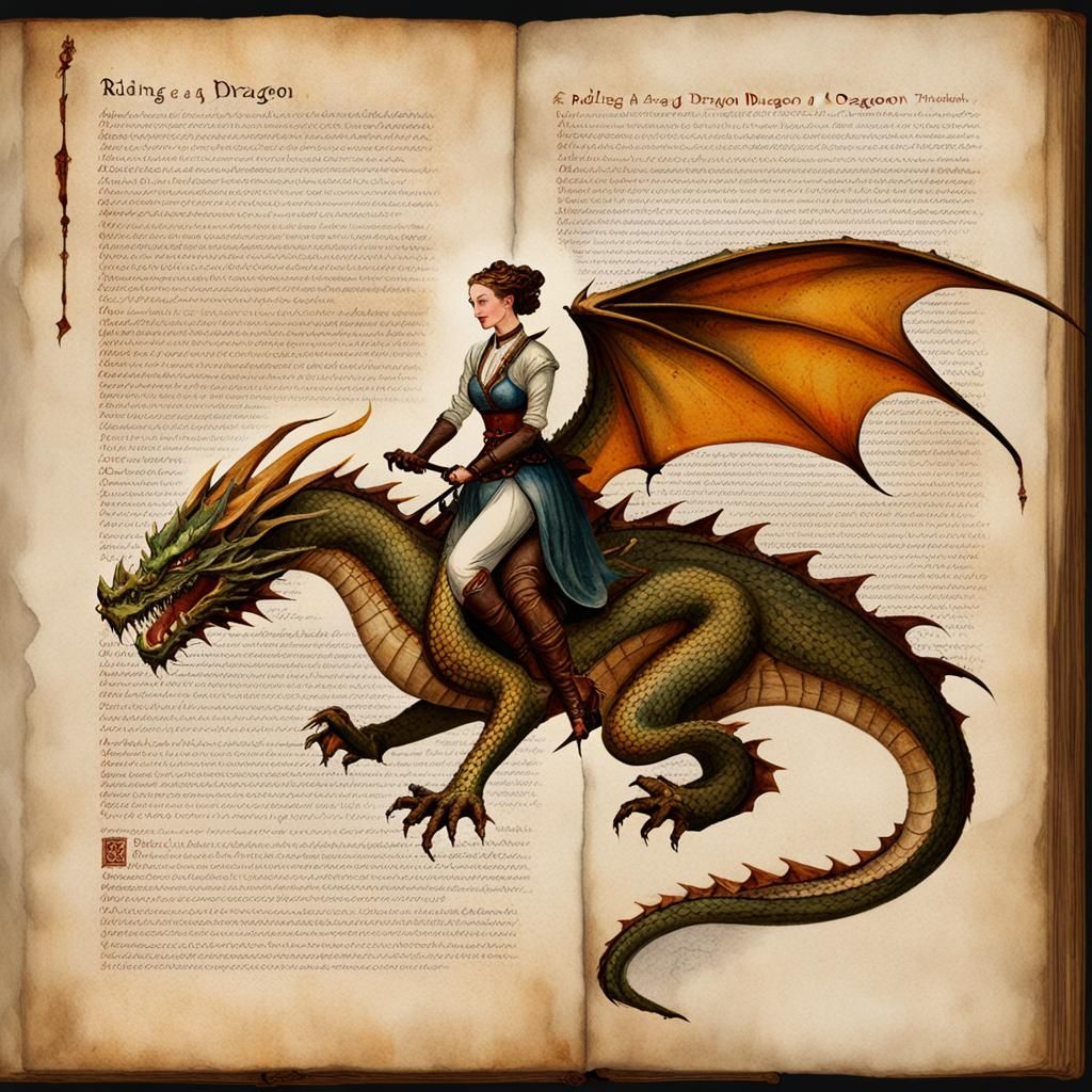 Riding a Dragon: Watercolor Illustration Guide