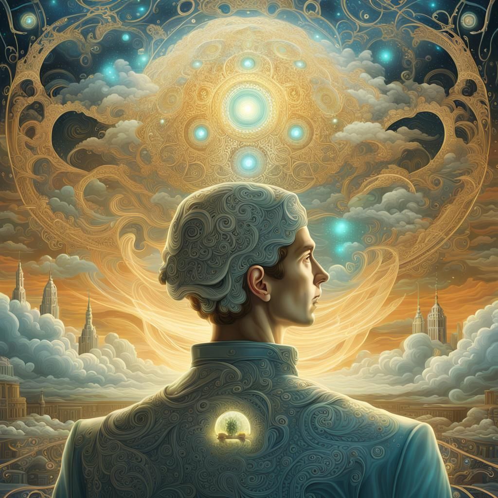 Digital Philosopher: Rococo Meets Futuristic Technology