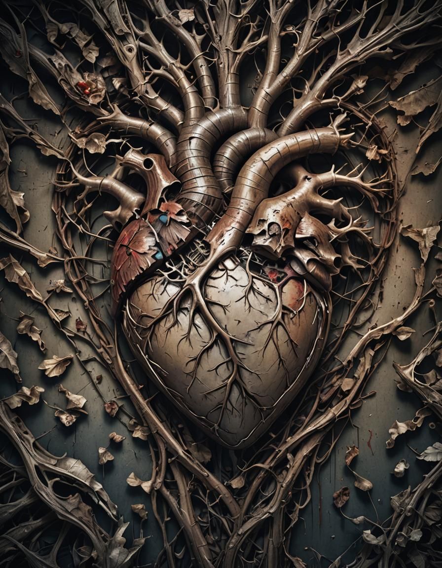 Hyperrealistic Heart Scene in High Definition