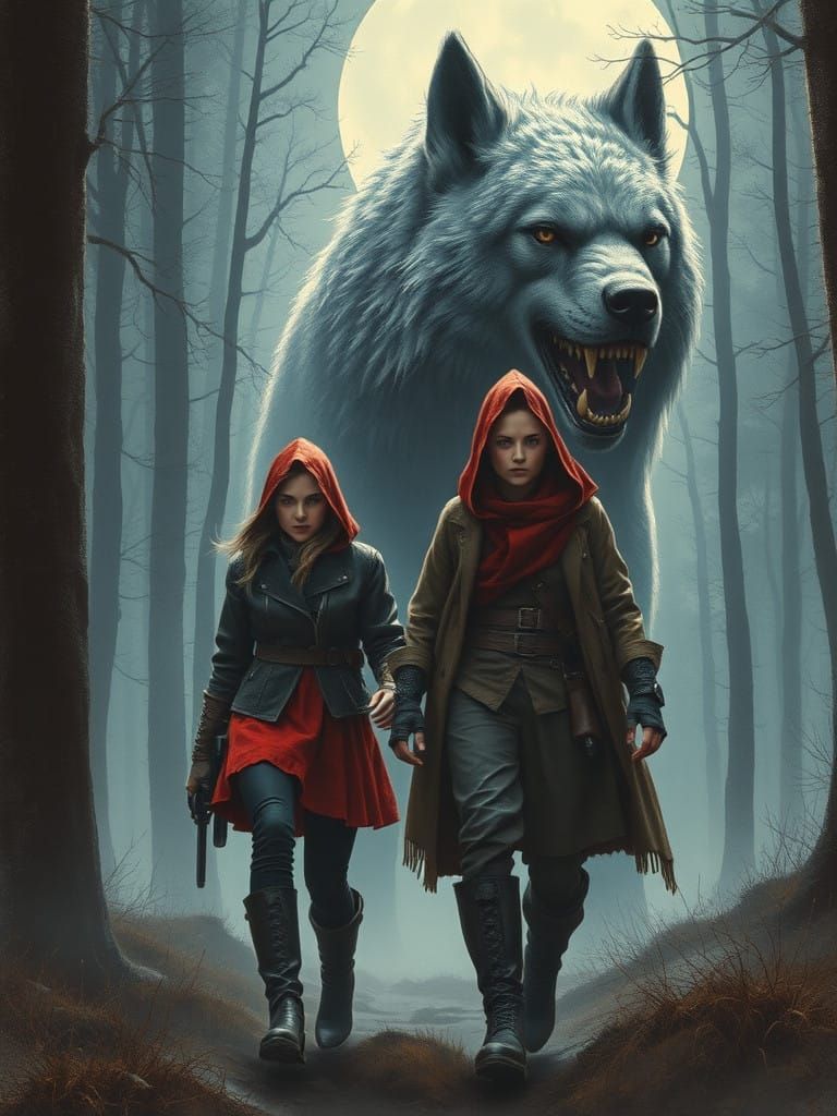 Tense Forest Encounter in Distressed Leather