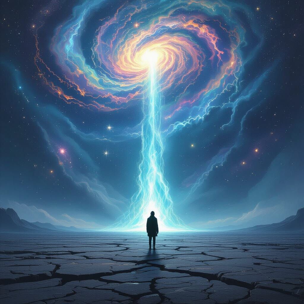 Cosmic Solitude Surrealist Digital Painting