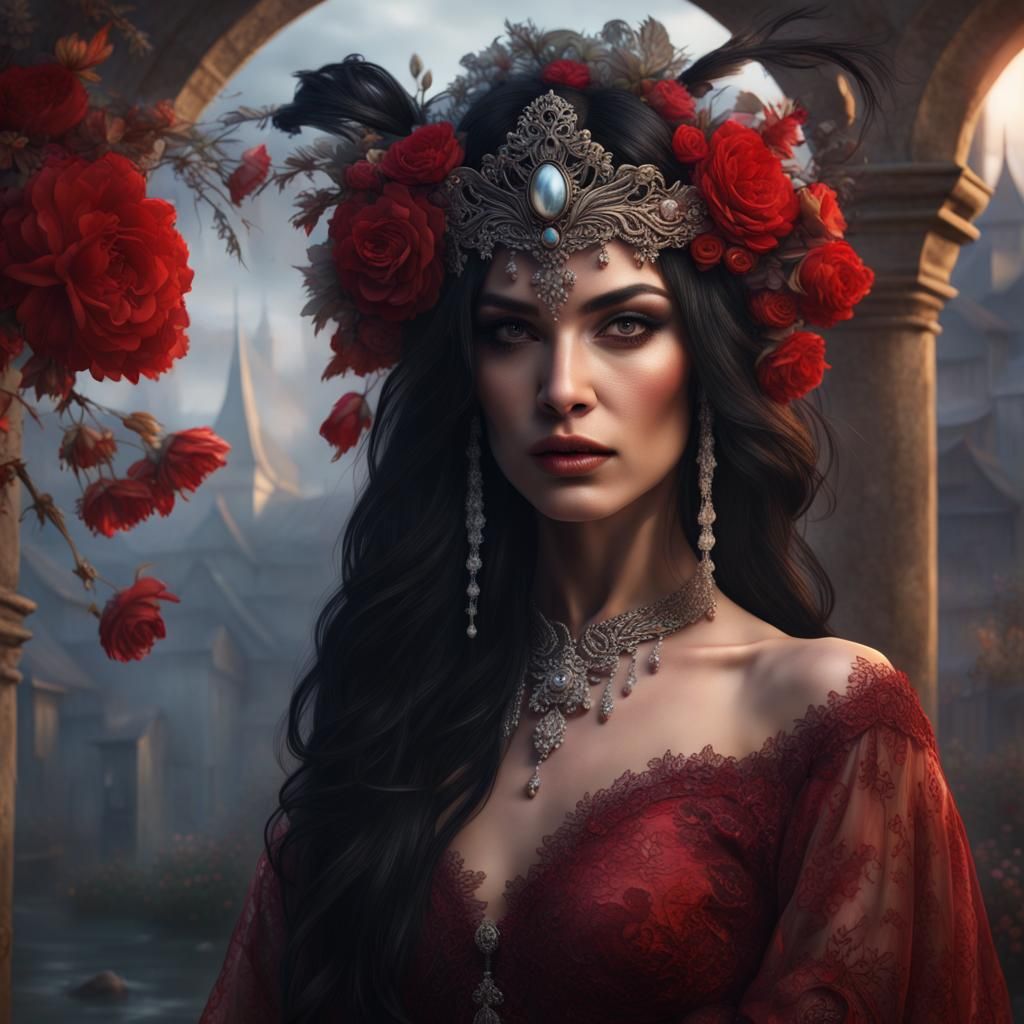 Venetian Beauty in Hyperrealistic Style