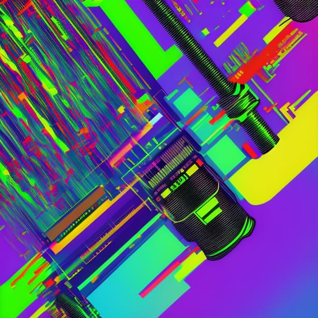 Continuous Mix: Bright Glitch Art DJ Mixer