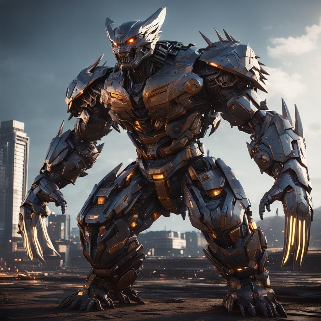 Godzilla Wolverine: Epic Sci-Fi Mech Transformation
