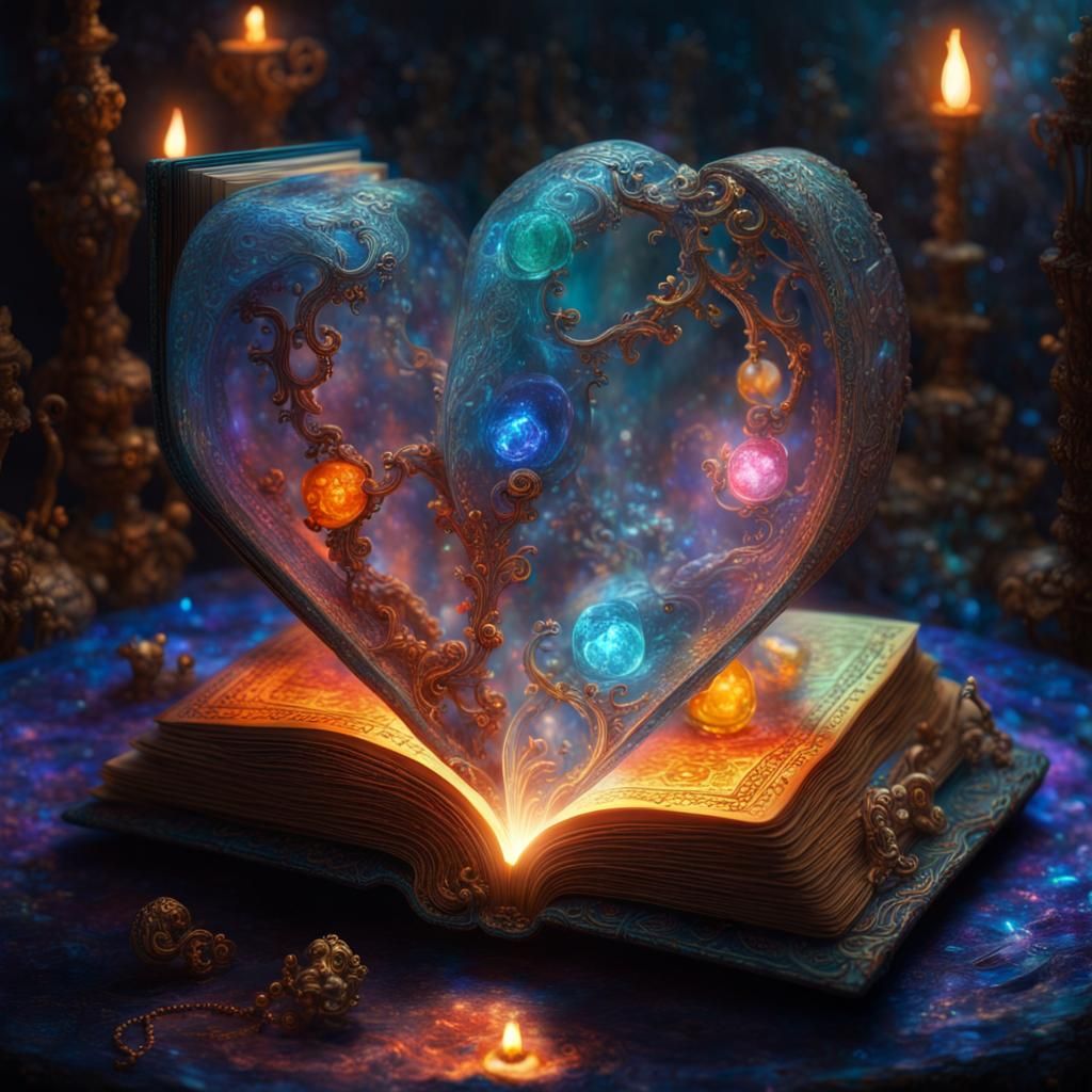 Cosmic Energy Emanates from Glass Book