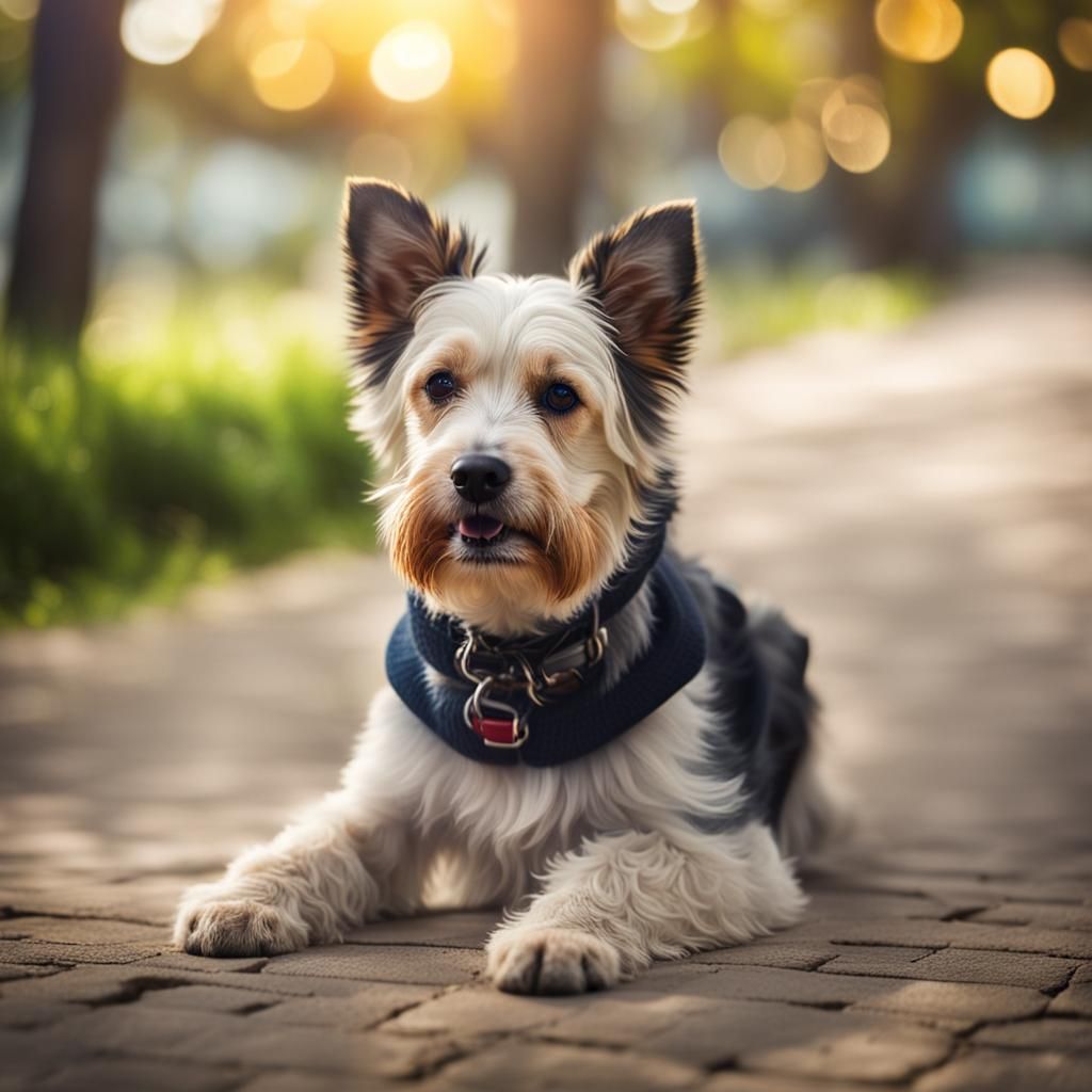 Professional Photo of a Cute Dog with Bokeh
