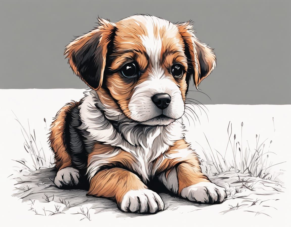 Tiny Puppy's Heartfelt Gaze