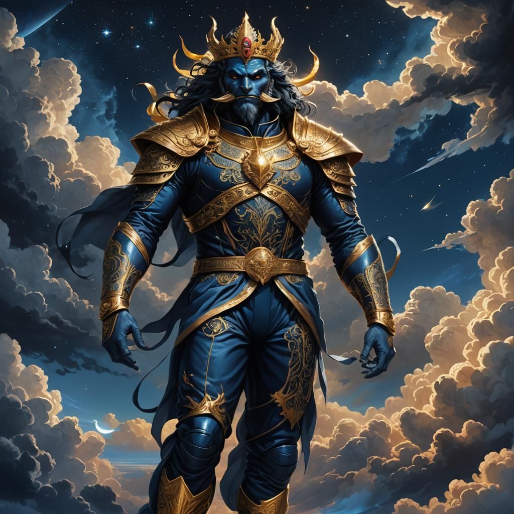 Varuna: Iranian Sky God in Hyper-Realistic Digital Art