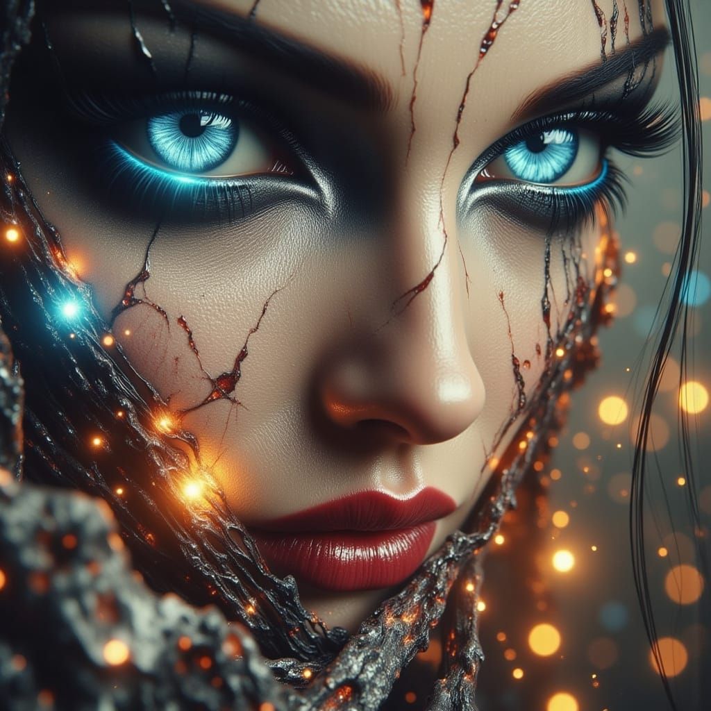 Sparkling Eyes Look Deep Into You