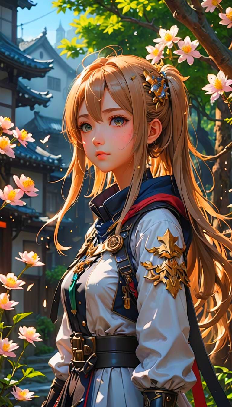 Anime Archer and Martial Artist in 3D