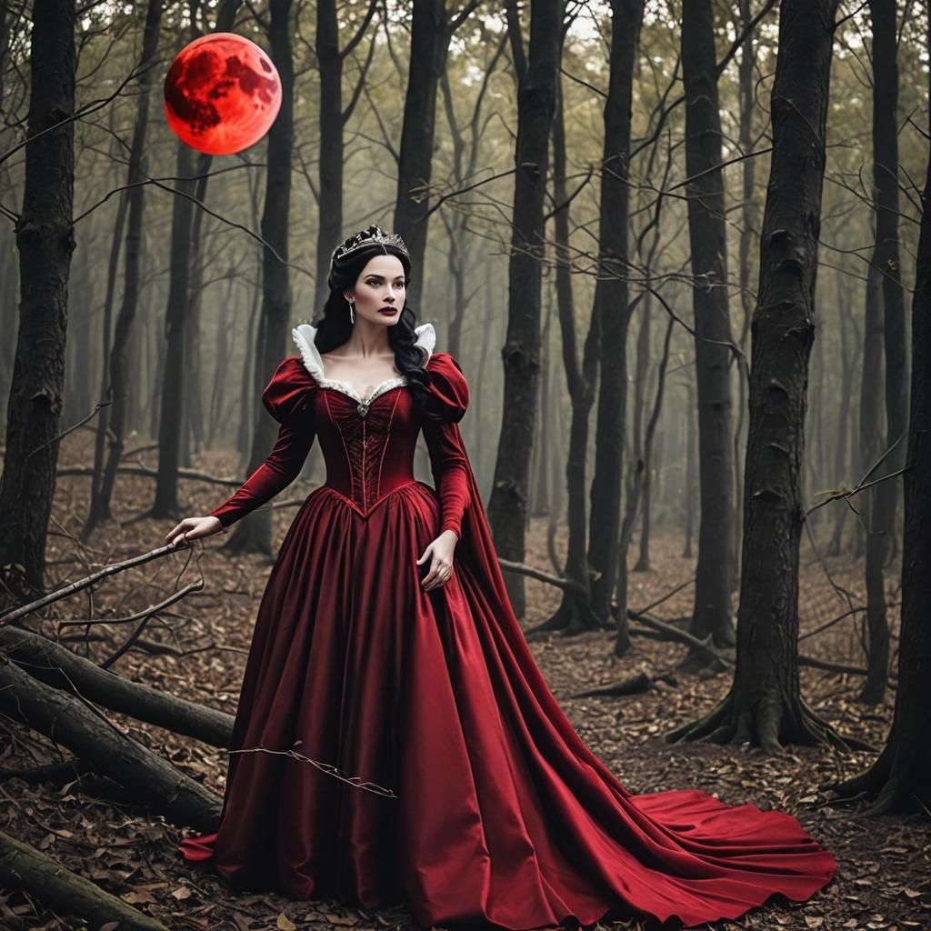 Deva Cassel as Dark Snow White in Woods