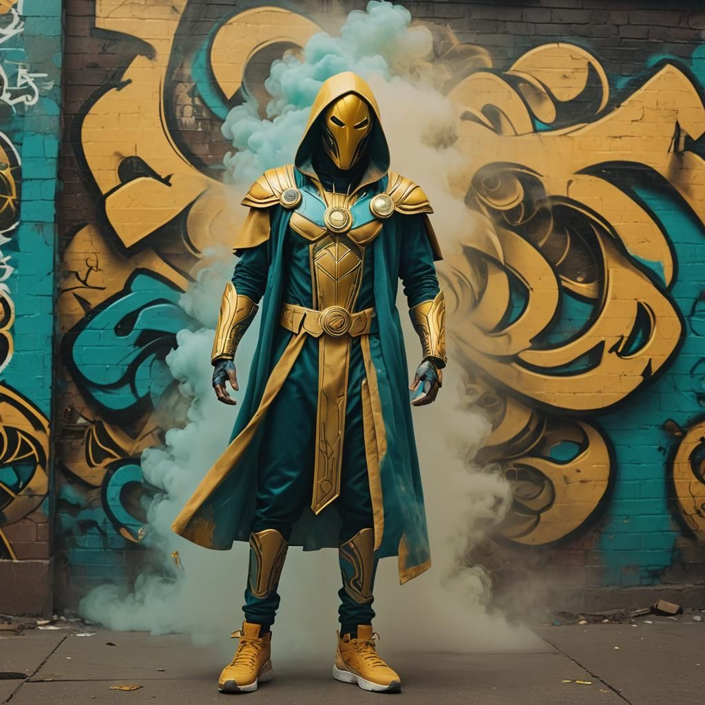 Doctor Fate in Hyper-Real Cinematic Scene