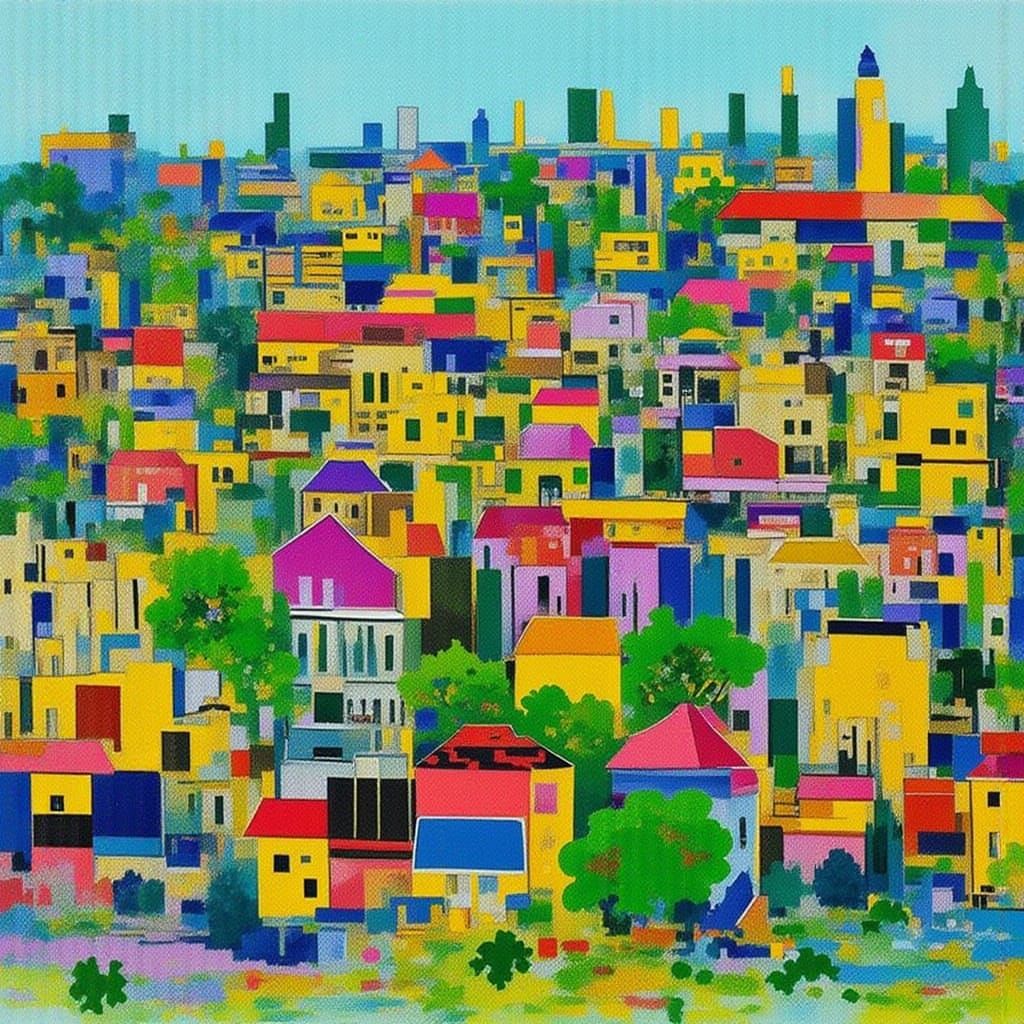 Sin City Meets River City Ransom in AI Art