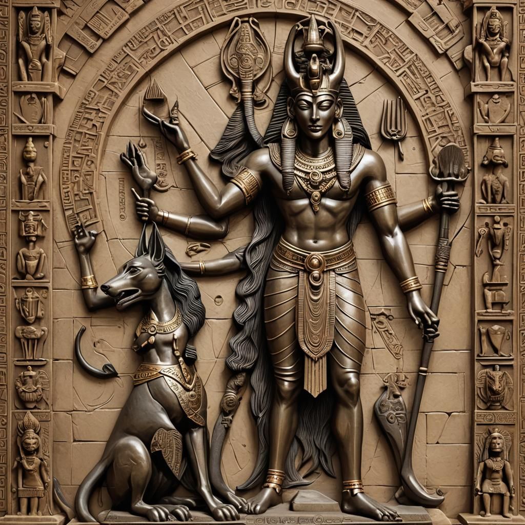 Shiva and Anubis Fusion on Heavenly Altar