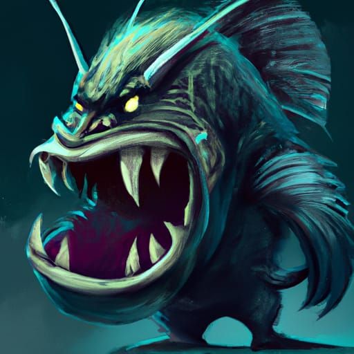 Sinister Angler Fish Humanoid Monster