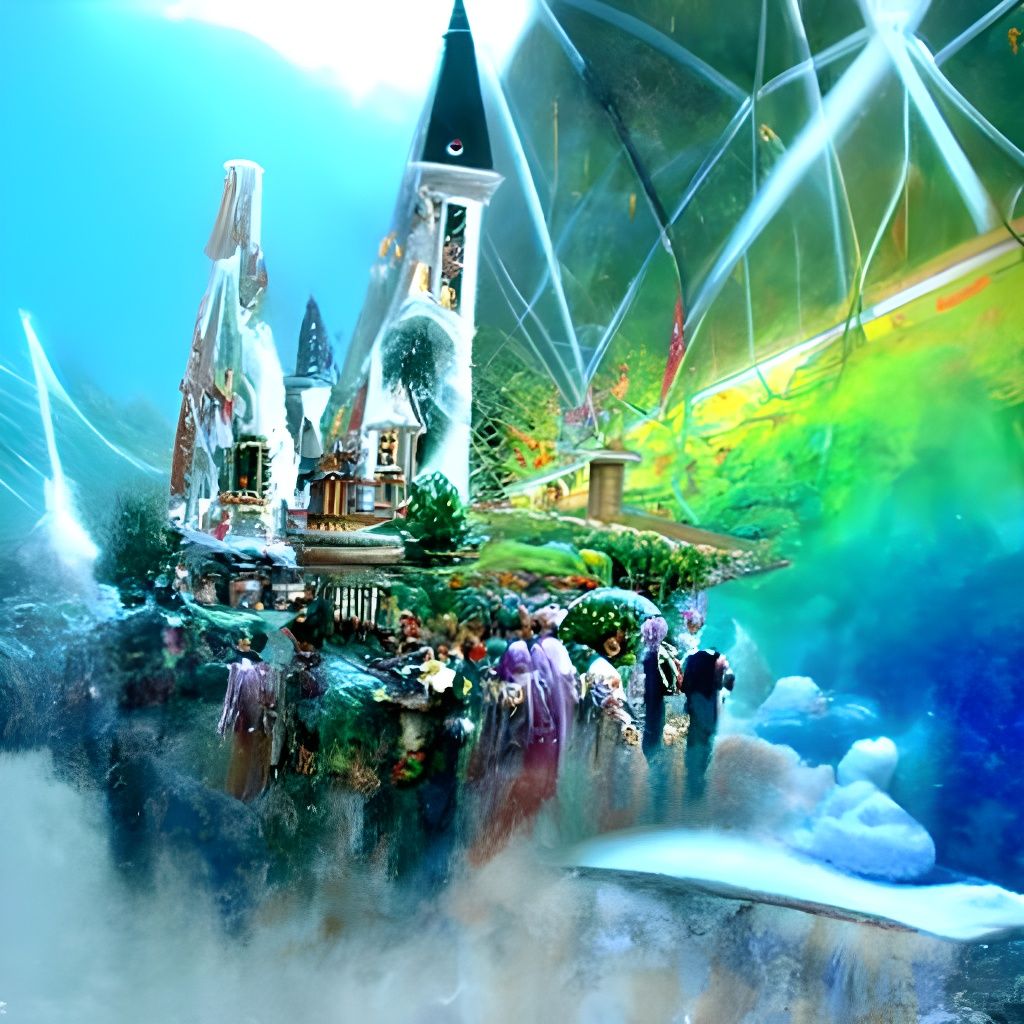 Ethereal Fifth Dimension in Luminist Style