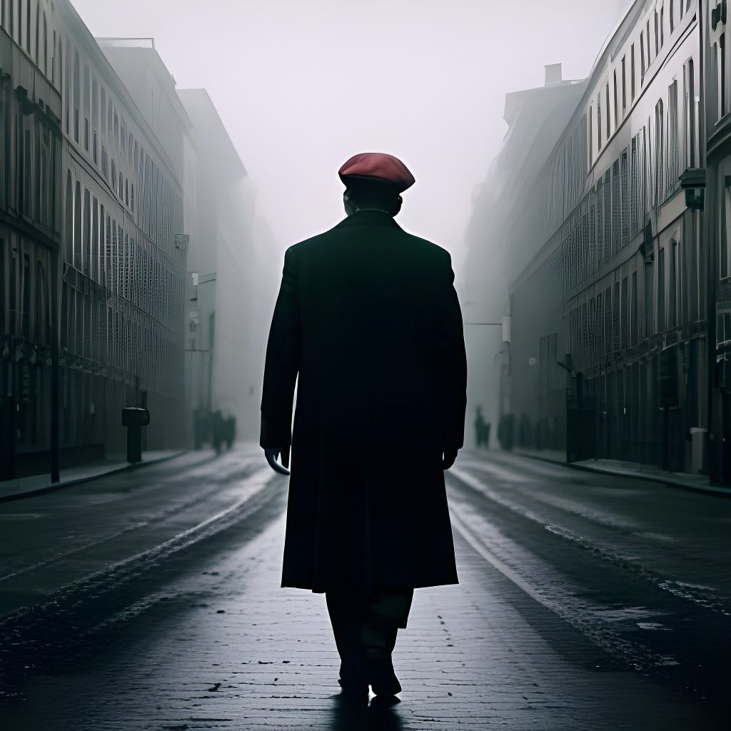 Mario as Horror Film Character in 35mm Style