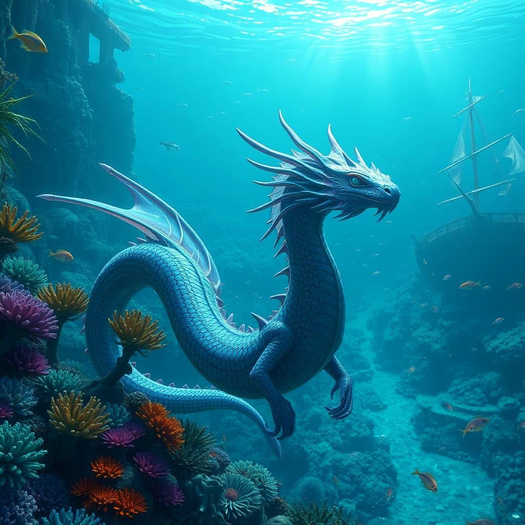 Sea Serpent Dragon Flux