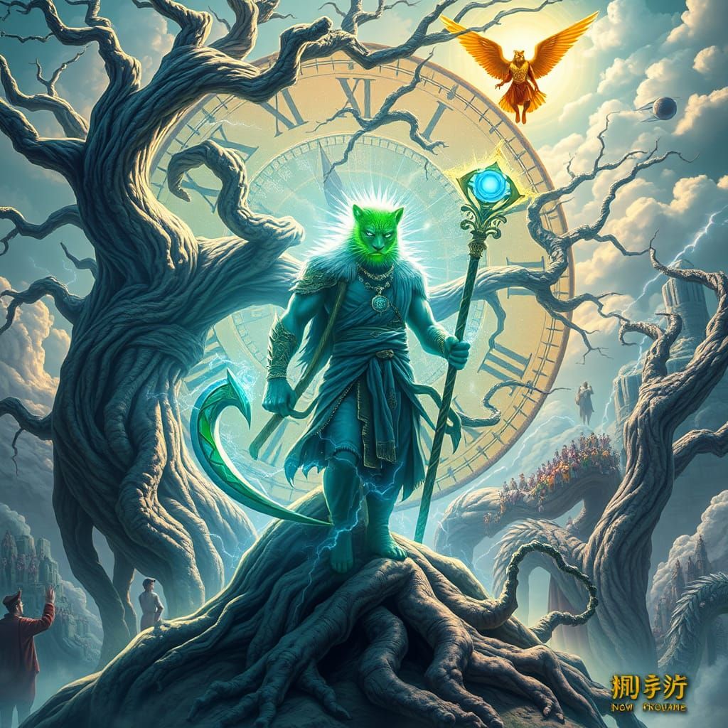 Green Snow Blizzard Leopard Man: Time Currency