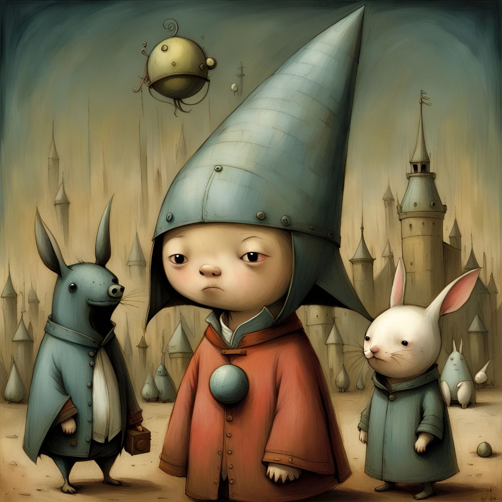 Adorable Dark Chibi Character in Fine Detail