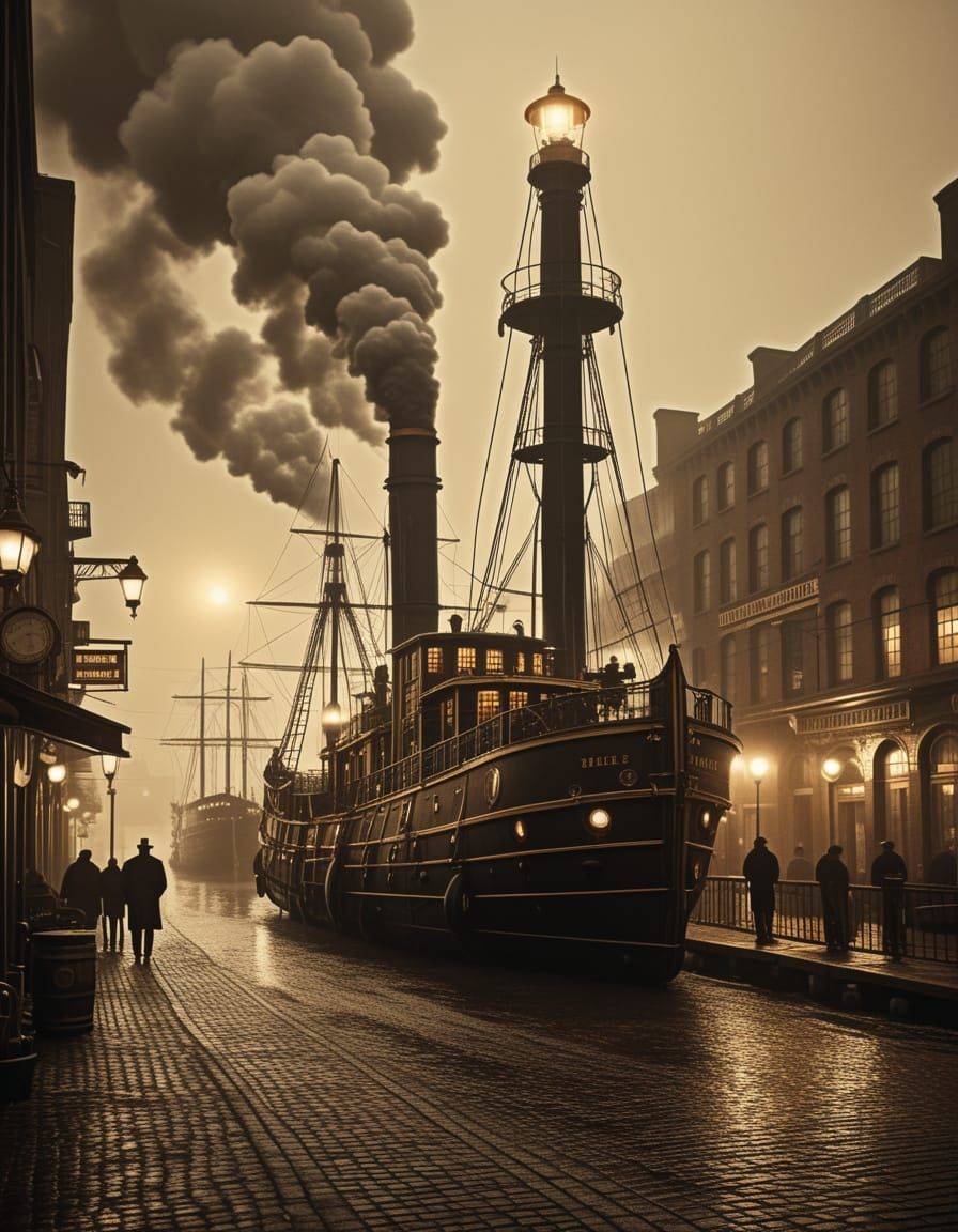 Steampunk Grandeur Arrives at Foggy Harbor