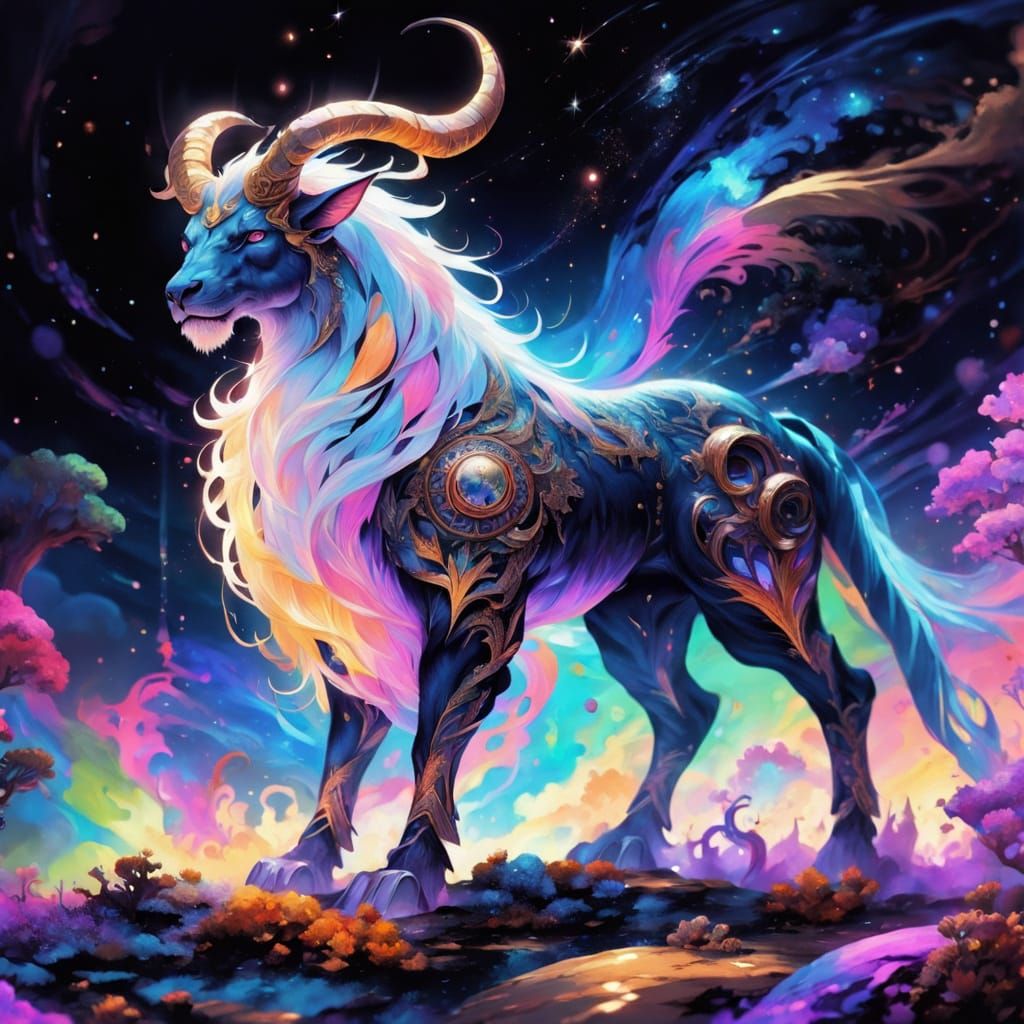 Mystic Beast in Cosmic Fantasy Realm