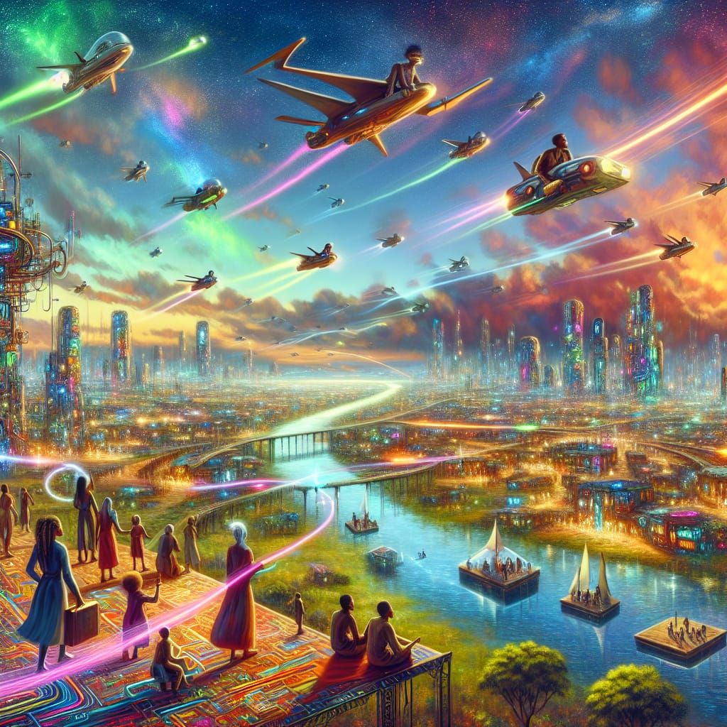 Future Cityscapes Inspired by Ancestors in Ultra-High Resolu...