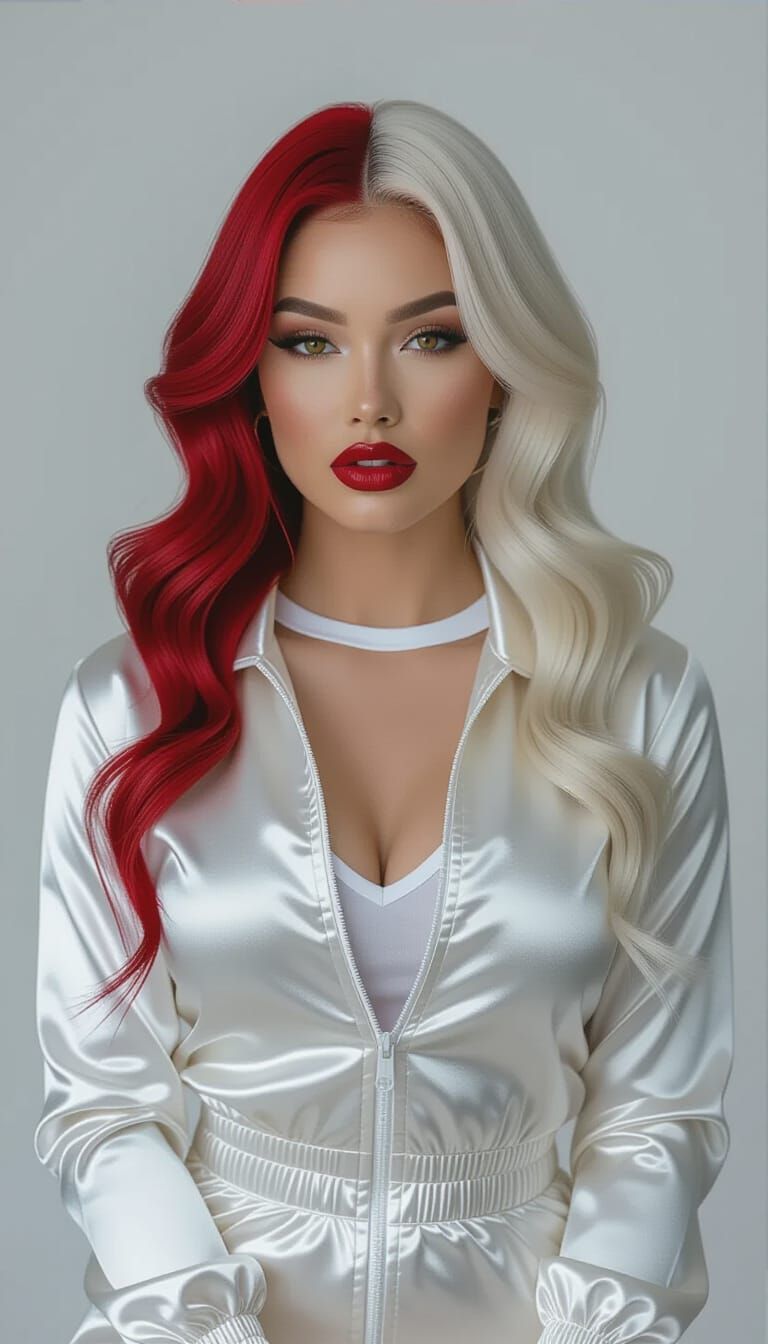 Stunning Latina Woman in High-Fashion Portrait